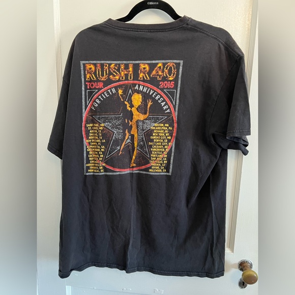 Rush 2015 R40 World Tour Concert T Shirt Celebrating 40 Years XL Cotton - Picture 3 of 4